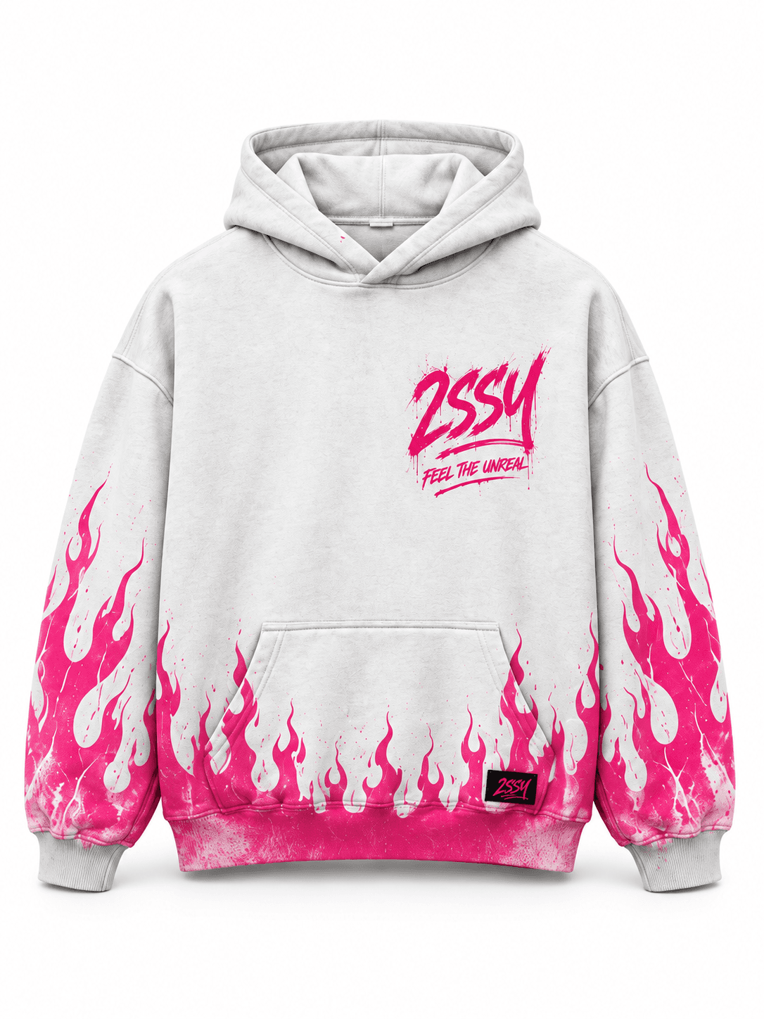 Pink Flame Hoodie — front